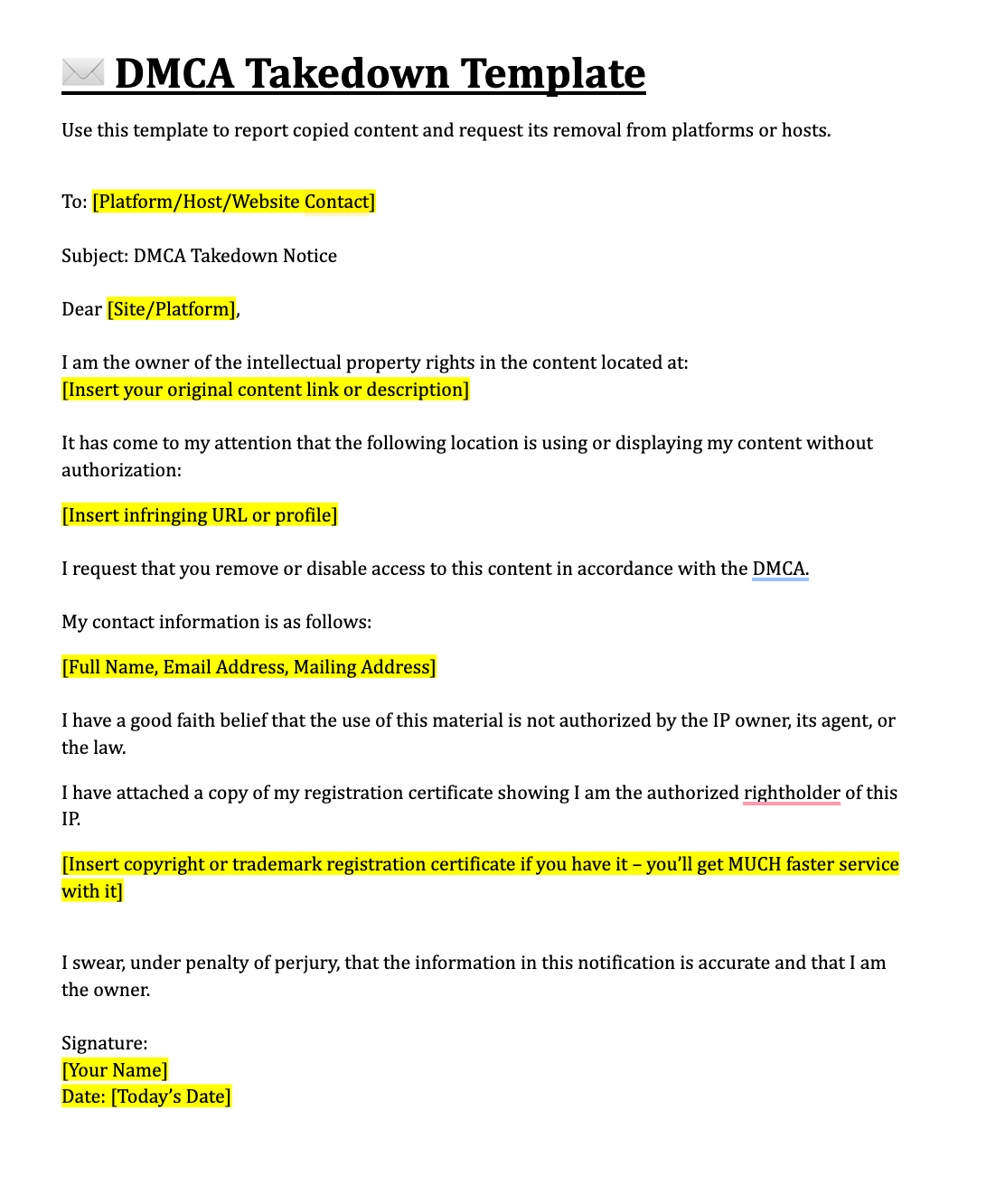 Ripoff Resilient® Legal Kit: Copycat Battle Plan