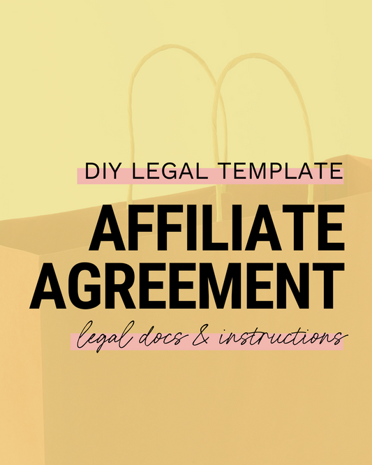 Affiliate Agreement Template