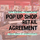 Pop-up Shop Retail Agreement