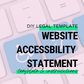 Website Accessibility Statement Template