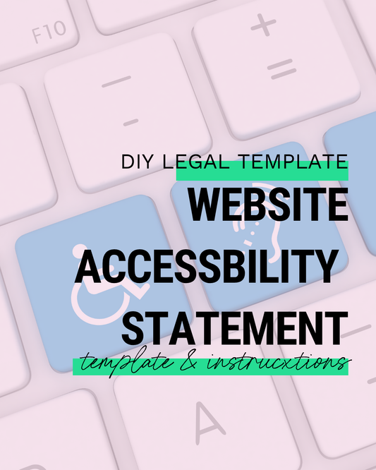 Website Accessibility Statement Template