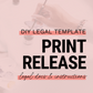 Print Release Template