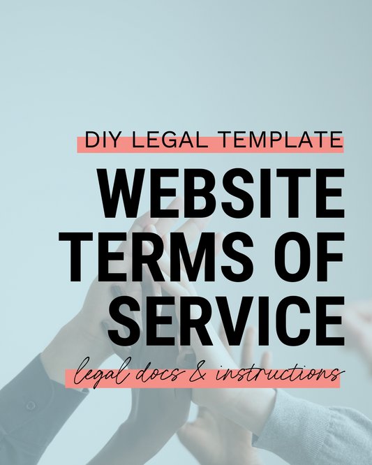 Website Terms of Service Template