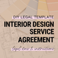 Interior Design Service Agreement