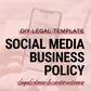 Social Media Business/Brand Use Policy
